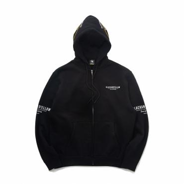 ZIP HOODIE TYPE-A *ブラック×イエロー*