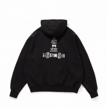 The H&S Hooded Sweat Shirt / BLACK