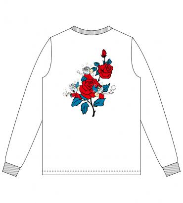 Chill rat long-sleeve poke Tee   *ホワイト×ホワイトポケット*