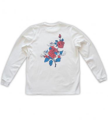 Chill rat long-sleeve poke Tee   *ホワイト×タイダイポケット*