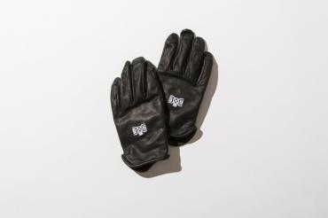 BxH ST LINE LEATHER GLOVE *ブラックxホワイト*