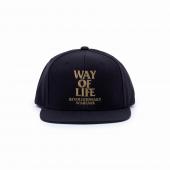 EMBROIDERY CAP (WAY OF LIFE) *BLACK/ASH GOLD*