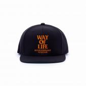 EMBROIDERY CAP (WAY OF LIFE) *BLACK/MARIGOLD*