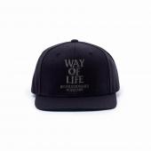 EMBROIDERY CAP (WAY OF LIFE) *BLACK/CHARCOAL*