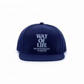 EMBROIDERY CAP (WAY OF LIFE) *NAVY/PEARL BLUE*
