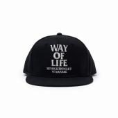 EMVROIDERY CAP "WAY OF LIFE" *ブラック*