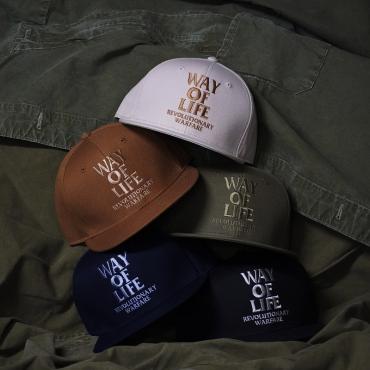 EMVROIDERY CAP "WAY OF LIFE" *ブラック*