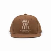 EMVROIDERY CAP "WAY OF LIFE" *ブラウン*