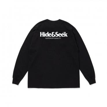LOGO L/S TEE (26SS) / BLK-WHT