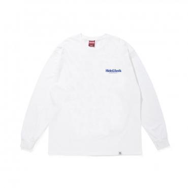 LOGO L/S TEE (26SS) / WHT-BLU