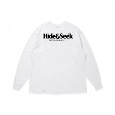 LOGO L/S TEE (26SS) / WHT-BLK