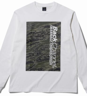 GHOSTLION CAMO PRINT L/S T*ホワイト*