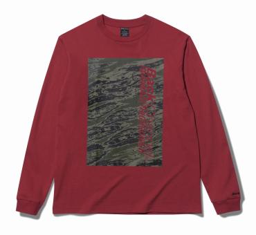 GHOSTLION CAMO PRINT L/S T*レッド*