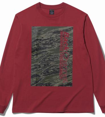 GHOSTLION CAMO PRINT L/S T*レッド*