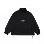 HALF ZIP SWEAT SHIRT *ブラック*