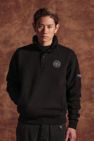 STAND COLLAR SWEAT *グレー*