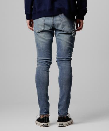 remake stretch skinny denim pants *インディゴ*