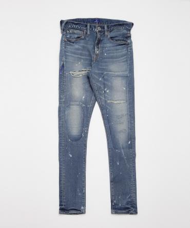 remake stretch skinny denim pants *インディゴ*