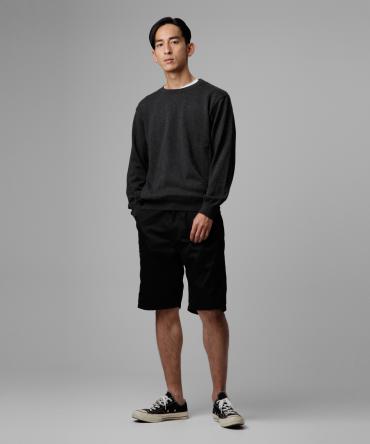 cotton chino shorts *ブラック*