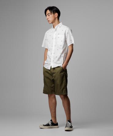 cotton chino shorts *オリーブ*