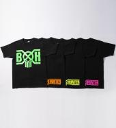 BxH 蛍光プリント Logo Tee   *ブラック×グリーン*