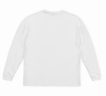 FLOOR PUNKS BIG SILHOUETTE LONG SLEEVE TEE *WHITE*