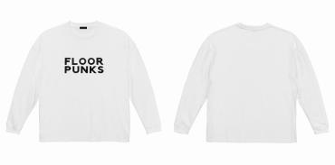 FLOOR PUNKS BIG SILHOUETTE LONG SLEEVE TEE *WHITE*