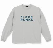 FLOOR PUNKS BIG SILHOUETTE LONG SLEEVE TEE *GRAY*