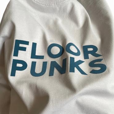 FLOOR PUNKS BIG SILHOUETTE LONG SLEEVE TEE *GRAY*