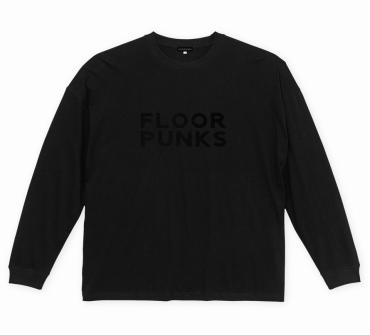 FLOOR PUNKS BIG SILHOUETTE LONG SLEEVE TEE *BLACK*