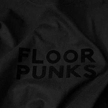 FLOOR PUNKS BIG SILHOUETTE LONG SLEEVE TEE *BLACK*