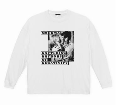 SMEGMA BIG SILHOUETTE LONG SLEEVE TEE *WHITE*