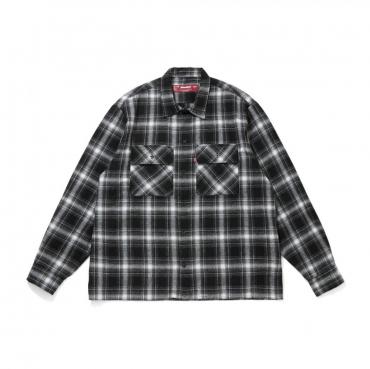 Ombre Check L/S Shirt(26ss) / BLACK