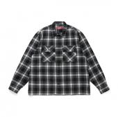 Ombre Check L/S Shirt(26ss) / BLACK
