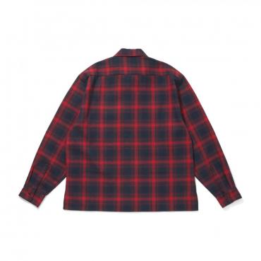 Ombre Check L/S Shirt(26ss) / RED