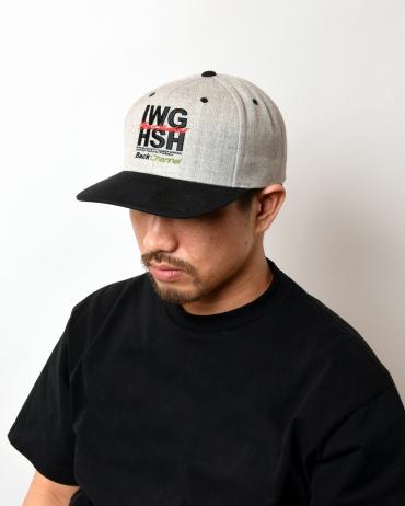 SQUARE LOGO SNAP BACK *ミックスグレー*