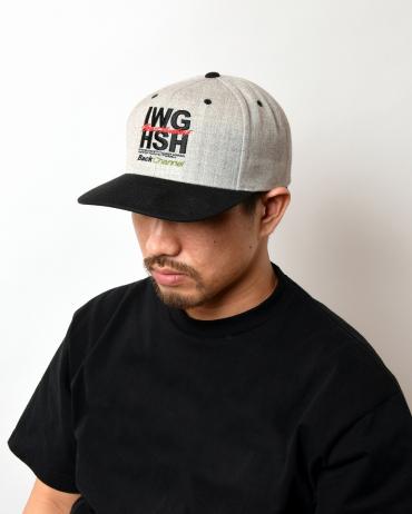 SQUARE LOGO SNAP BACK *ミックスグレー*