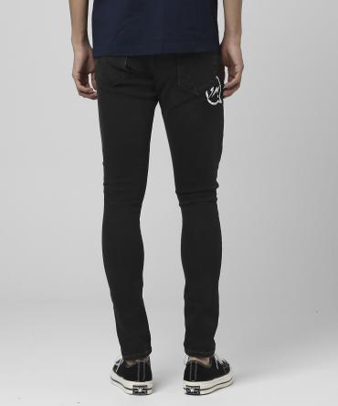 Black wash stretch Skinny denim　[ VFP9004 ]