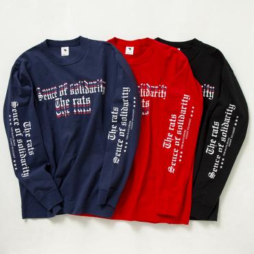 OLD ENGLISH TRICOLOR L/S *レッド*