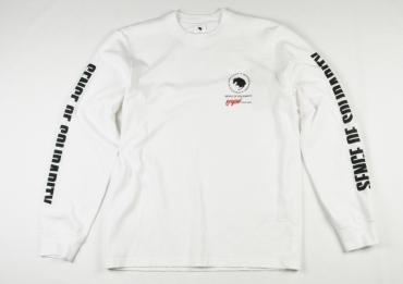 PRINT L/S CIRCLE R *ホワイト*