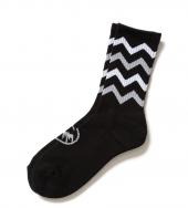 ZIG-ZAG SOX *グレー×ブラック*