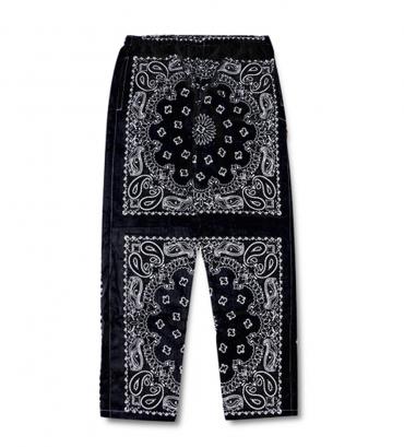 BANDANNA TRACK PANTS (21ss) *ブラック*