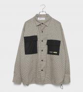 Switching Pocket Shirts [ LES173 ]  *ブラウン*