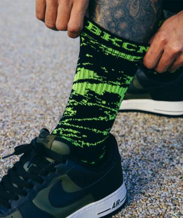 GHOSTLION CAMO SOCKS / BLACK