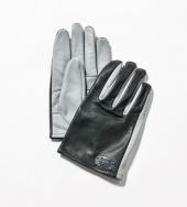 LEATHER COMB GLOVE *グレー×ブラック*