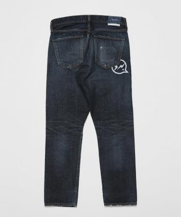 One year Used wash Tepered Denim Pants [ VFP4059 ]