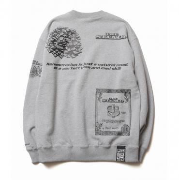 STEALO CREW SWEAT / MIX GREY