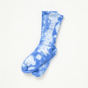 LOGO TIE DYE SOCKS "S.O.S.D" *ライトブルー*