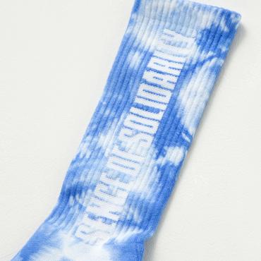 LOGO TIE DYE SOCKS "S.O.S.D" *ライトブルー*