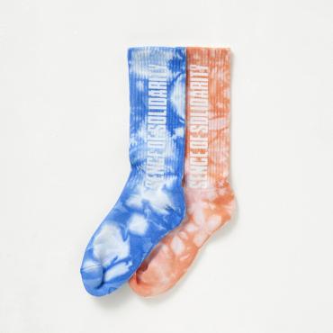 LOGO TIE DYE SOCKS "S.O.S.D" *ライトブルー*